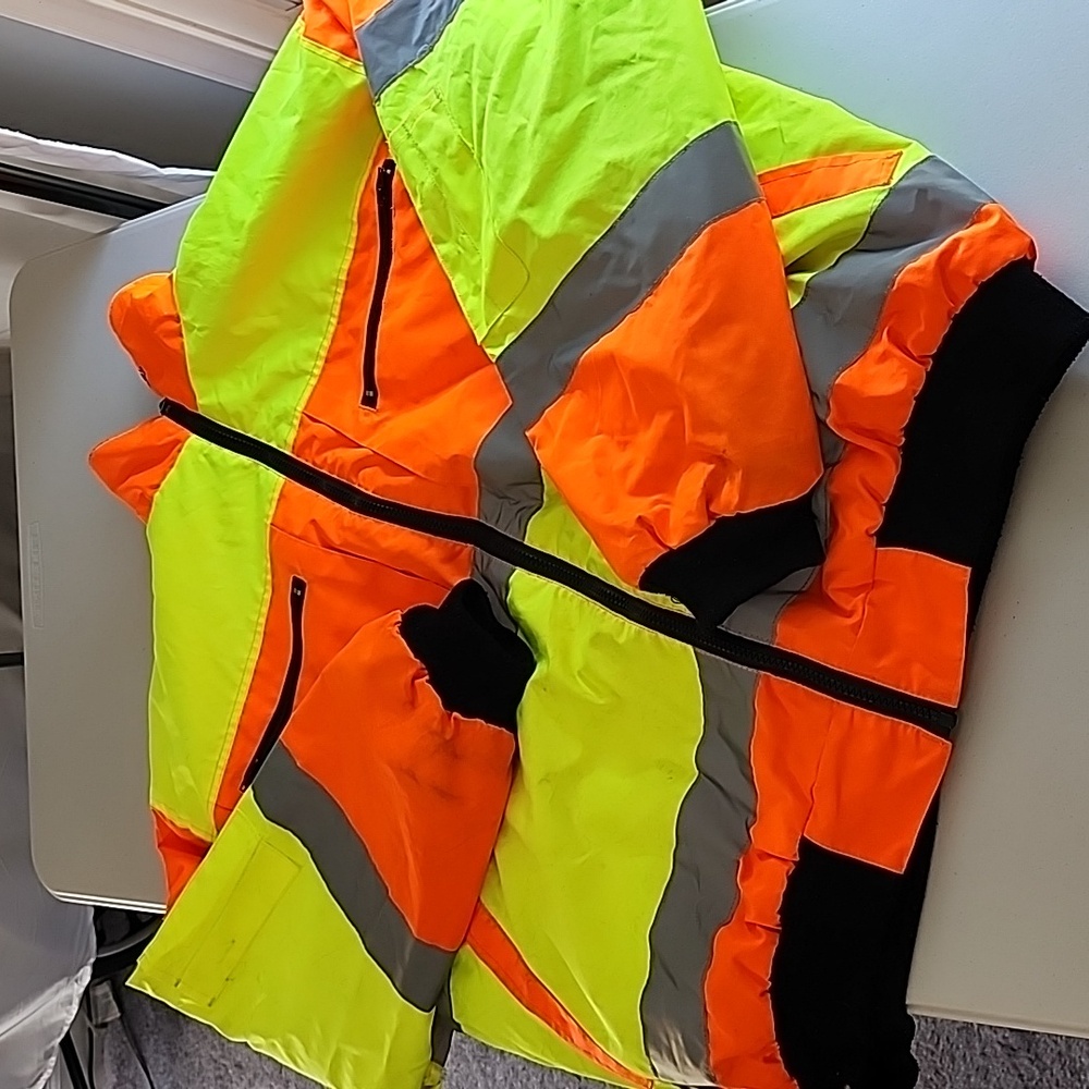 Men's insulated OK1-SAFETY reflective work jacket